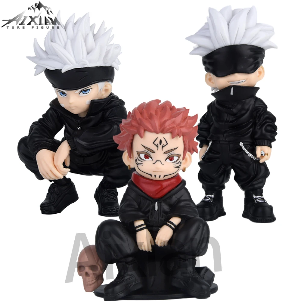 Aixlan  Jujutsu Kaisen Figure Satoru Gojo 12-15CM Cute Edition Ryomen Sukuna PVC Action Figure Amine Ollectible Figurine