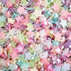 200pcs/lot 10mm Mix Colors flatback ABS resin Star Shape imitation pearl for scrapbooking,SP009