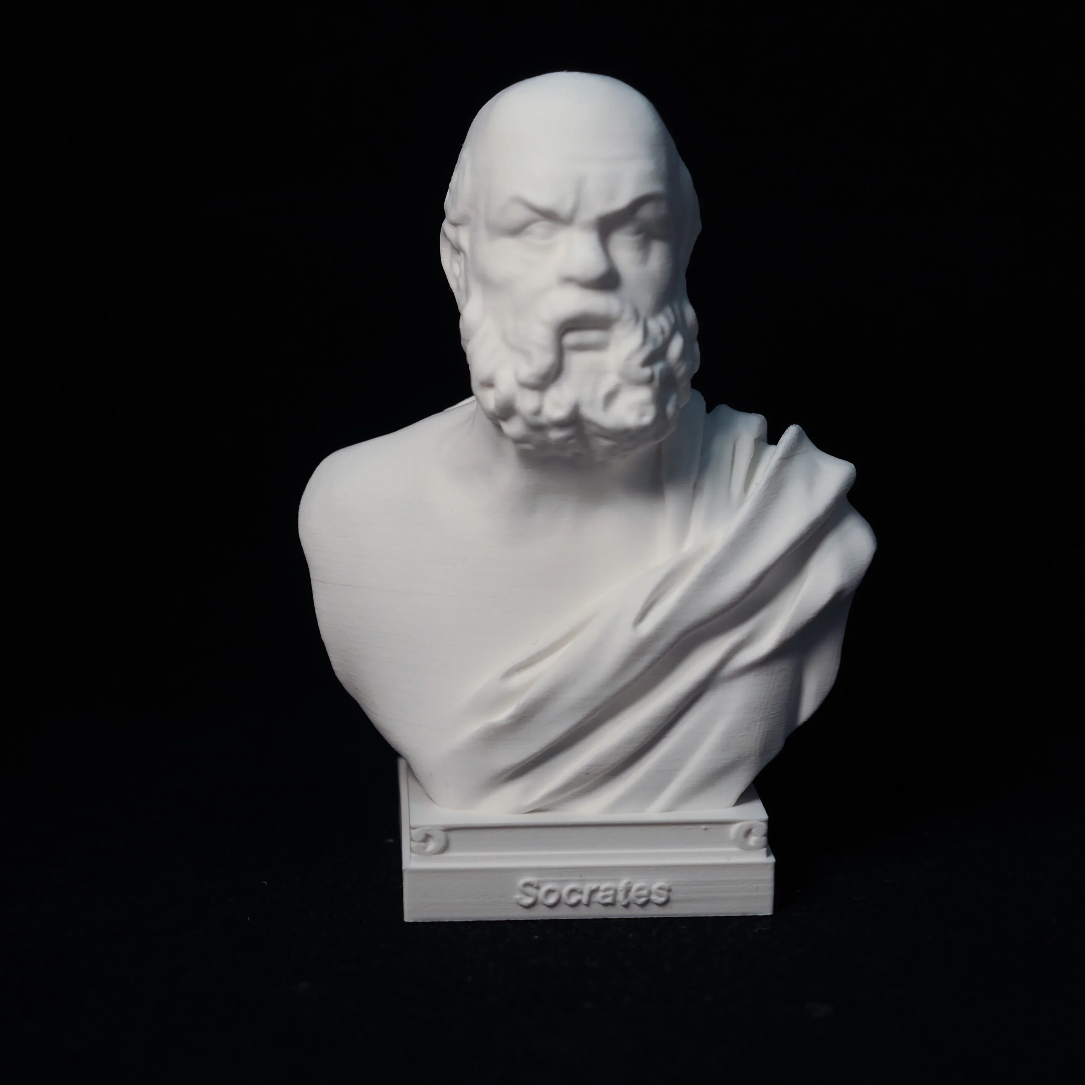 Socrates Ornaments Statue Hand Model Decoration Bust Crafts Great Man Portrait Desk Desk, 3D Printing PLA Plastic