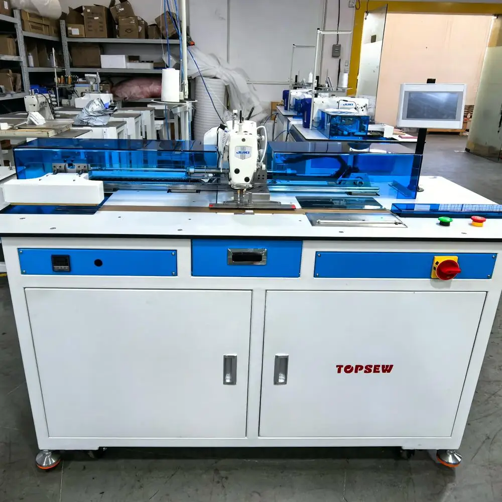 ATV&UTVAutomatic Shirt Pocket Hemmer Sewing Machine TS-320HM High Efficiency Folding & Sewing for Shirt Factories