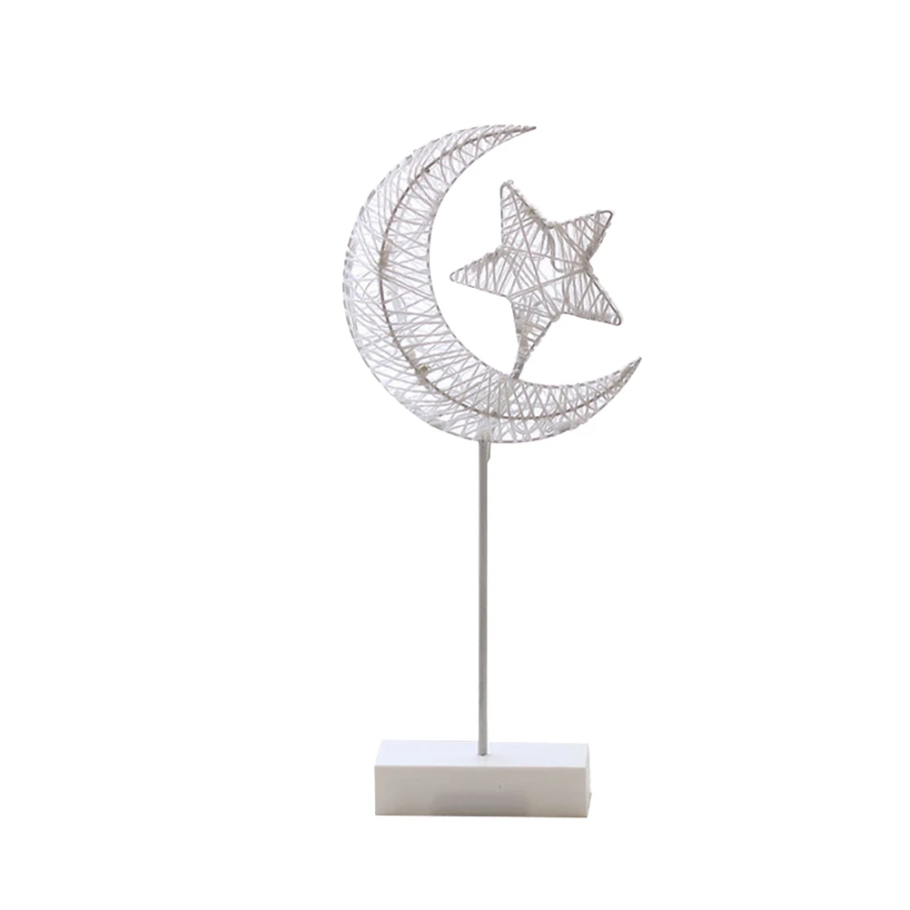 

Star Table Lamp Night Light Bedroom LED Romantic Decorative Bedside Illumination Cordless Rattan Texture