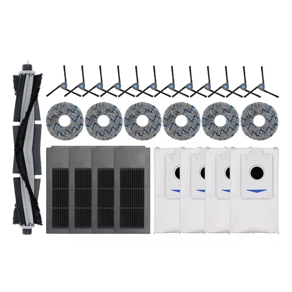 A98E-For Ecovacs Deebot X2 Omni/X2 Pro/X2 Robot Vacuum Accessories Roller Main Side Brush Filter Mop Cloth Dust Bag Parts