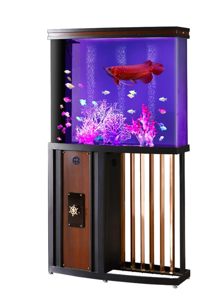 

Screen fish tank living room medium acrylic non-changing water ecological bottom filter floor fish tank aquarium
