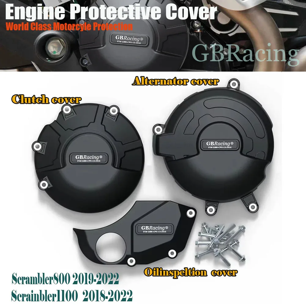 

Motorcycle Engine Cover Anti fall and thermal insulation Protection for for Ducati Scrambler 1100 / 800 2019-2022 GBRacing