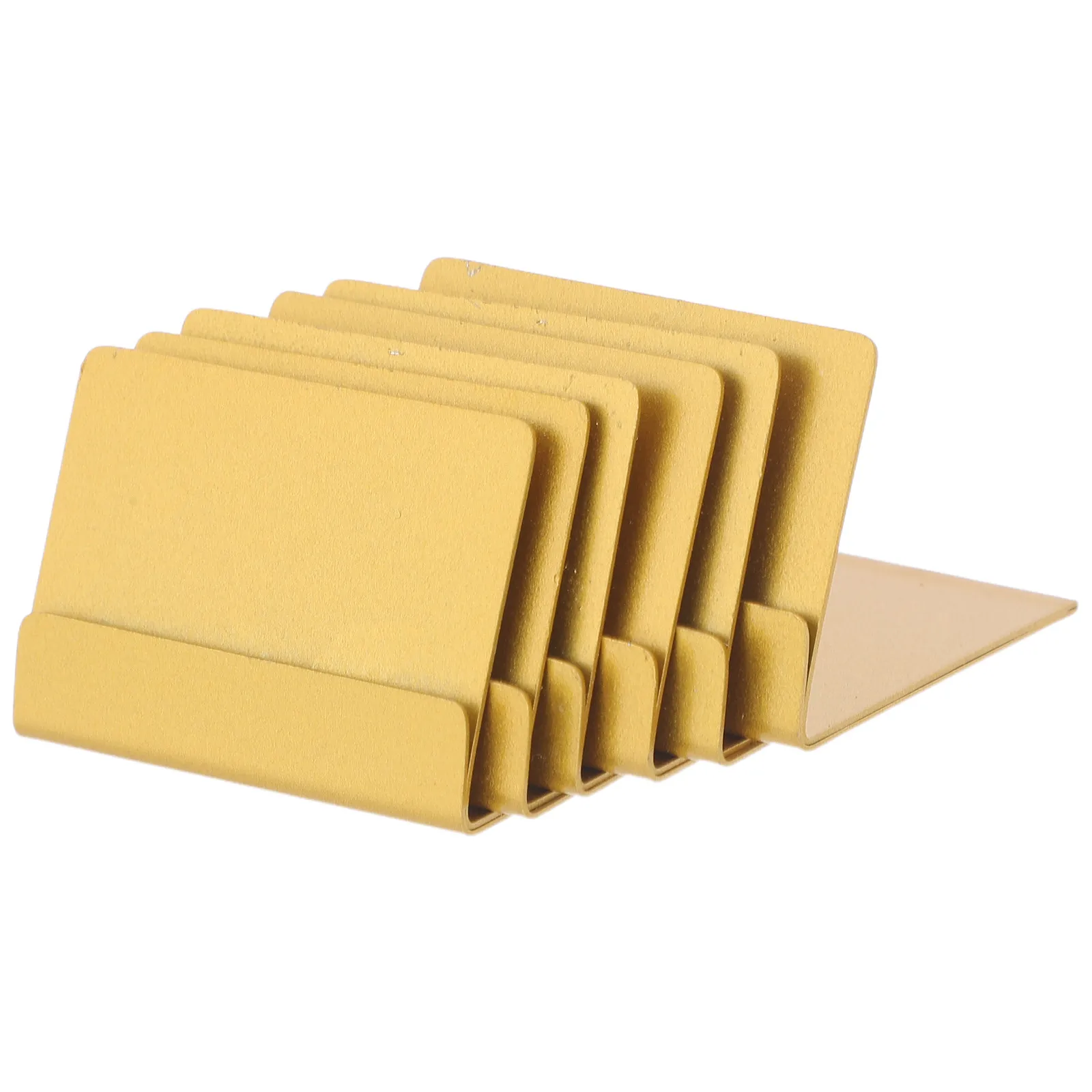 

Набор из 6 подставок для визиток из нержавеющей стали, вертикальные металлические держатели для визиток для офиса, стойки ресепшн, профессиональные