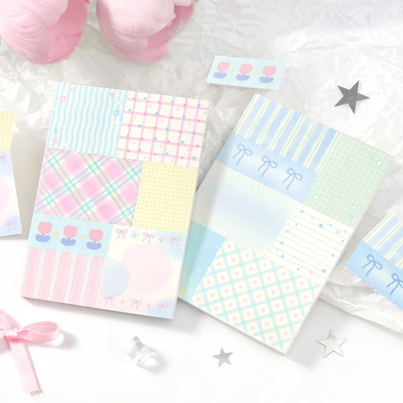 JIAMEI 50sheets Light Salt Color Poetry Series Ins Message Notes DIY Handmade Scrapbooking Material Aesthetics Craft Paper
