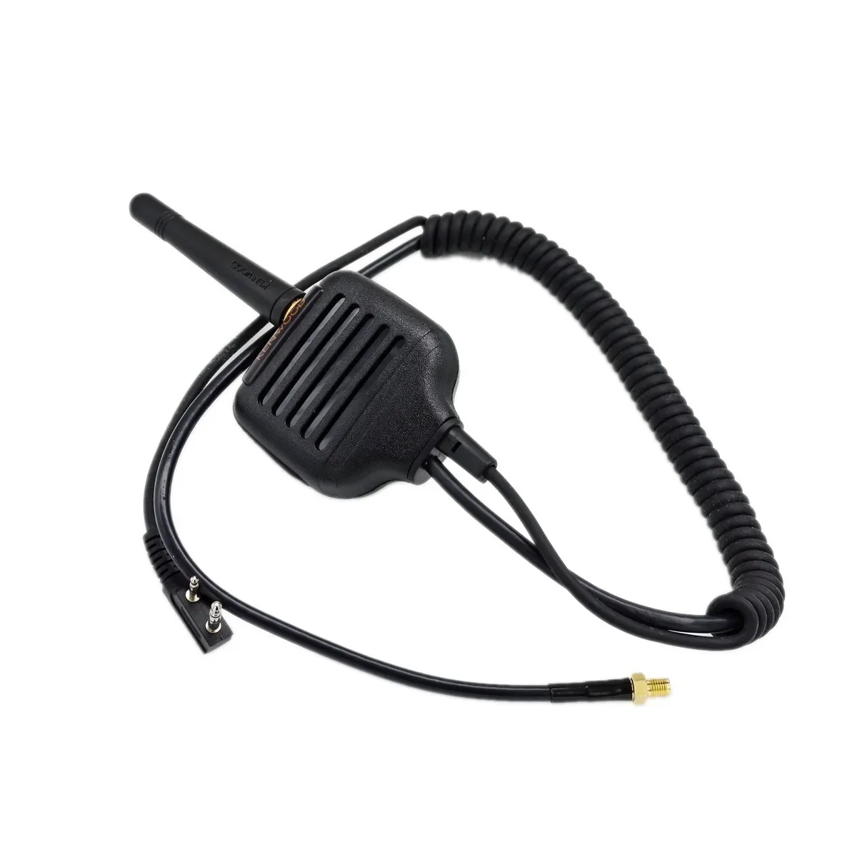 Shoulder PTT Microphone Speakers with SMA Female Antenna for TYT BaoFeng KENWOOD Series HAM Radio Interphone Mic