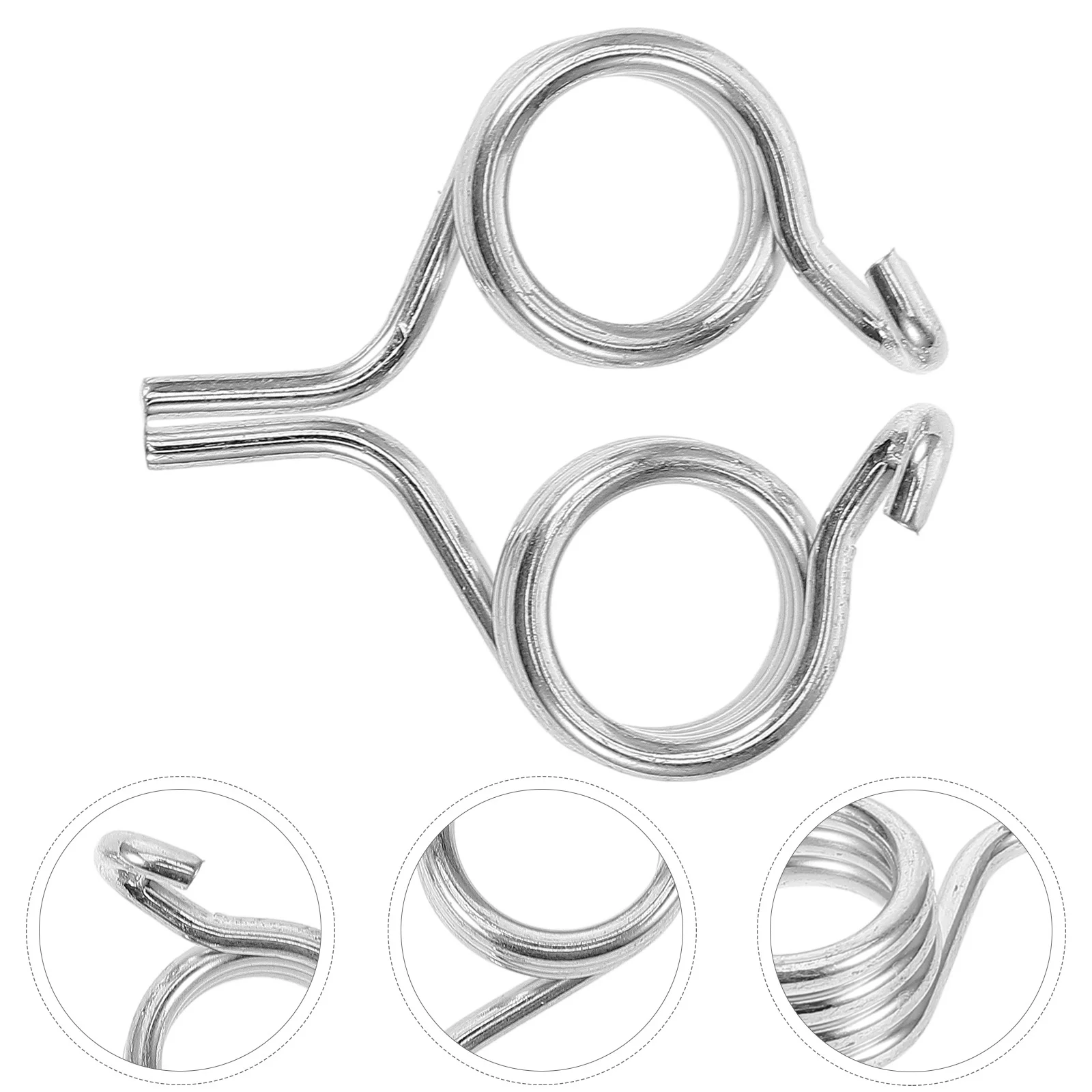 

2 Pcs Foot Pedal Screw Spring Footrest Bracket Pegs Spikes Motorcycle Brackets Silver Motorbike Dirt Accessories Man