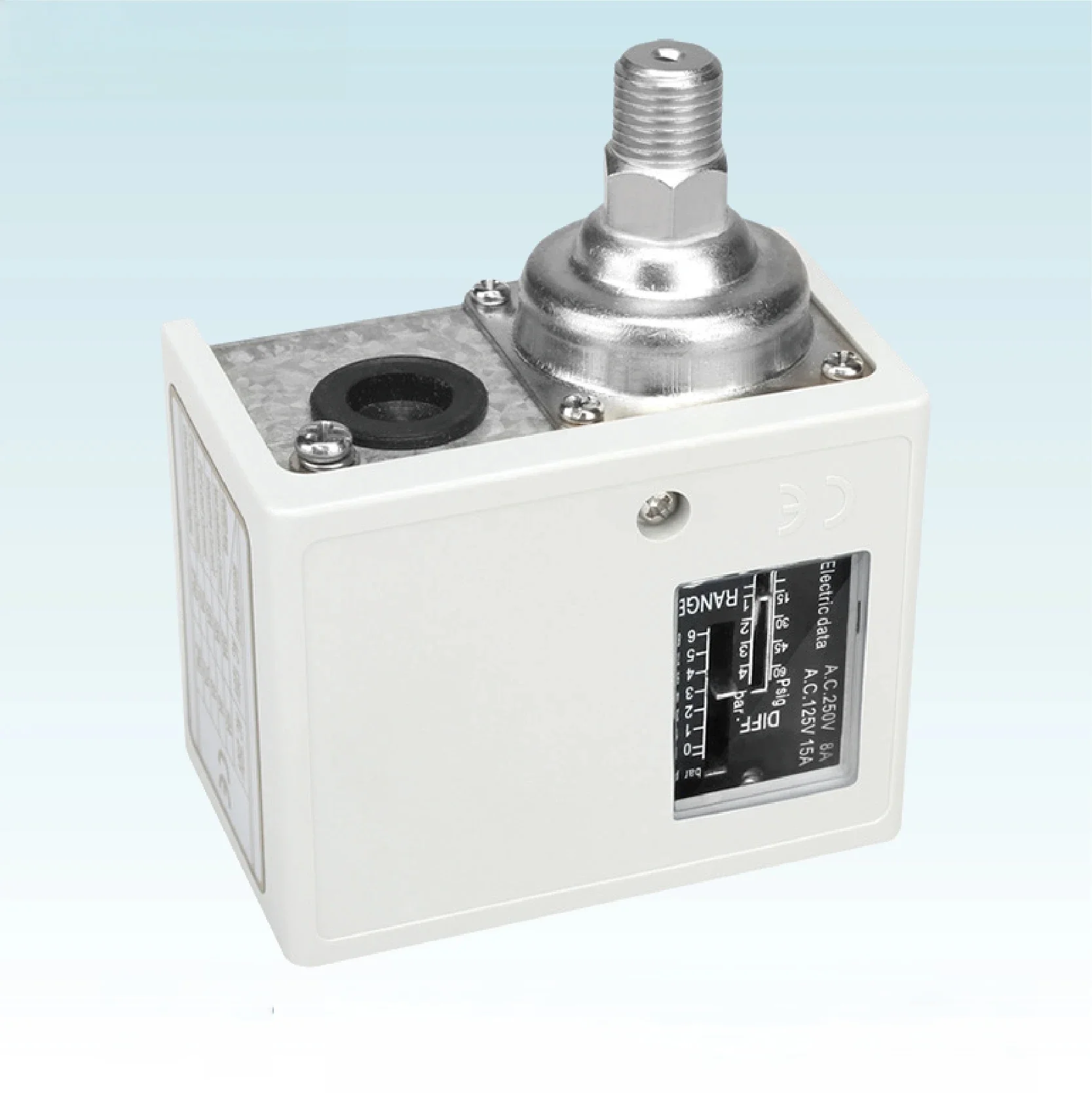 SPC Mechanical Pressure Switch – Adjustable for Air, Water, Hydraulic System, AC125V/250V, Corrosion Resistant with Multiple Thr