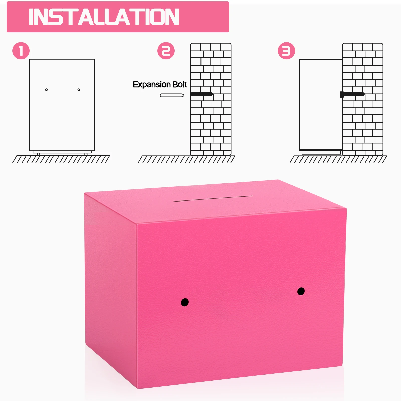Digital Fireproof Safe with Electronic Lock & Anti-Theft Security for Home Small Cash Storage image 4