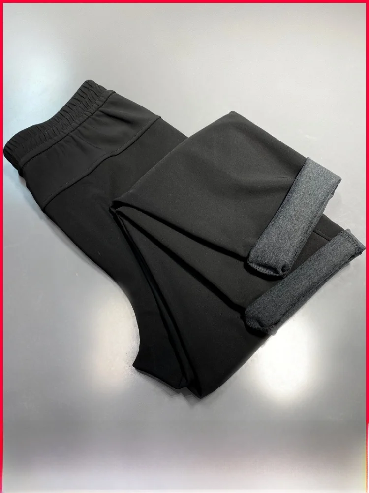 Outdoor Women's Casual Hiking Pants All-Weather Heat Retention Windproof Wear-resistant Warm Elastic Straight Leg Trousers