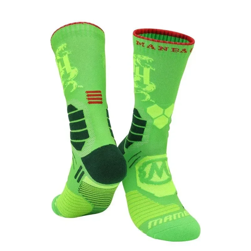 Professional Damping Sport Short Socks Compression Bright Color Towel Bottom Running Football Cycling Outdoor Basketball Socks