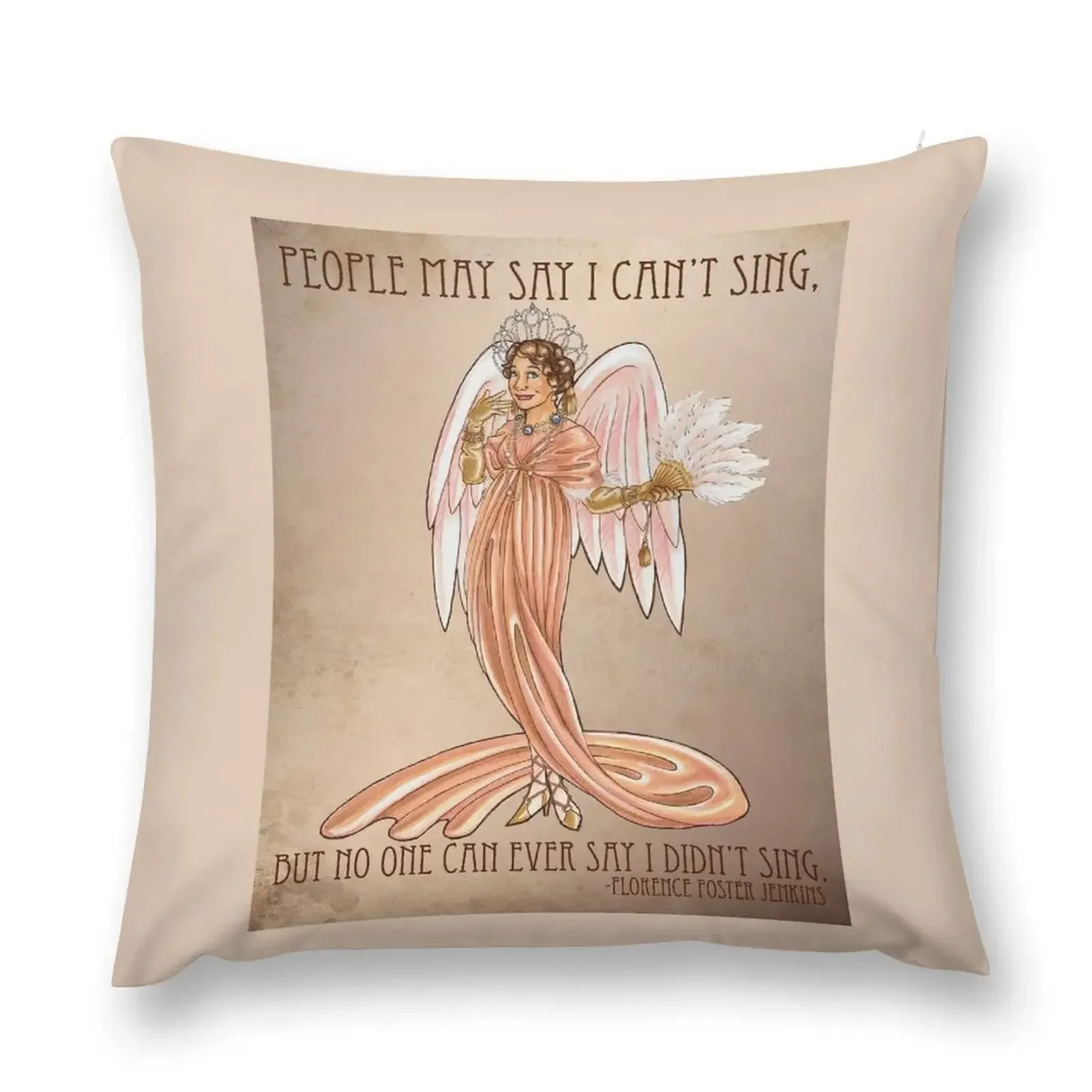 Florence Foster Jenkins Throw Pillow Decorative Sofa Cushion Sofas Covers sleeping pillows Luxury Cushion Cover pillow