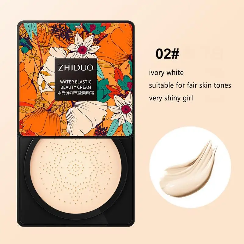 Cc Crème Bb Air Cushion Foundation Champignonhead Concealer Whitening Make-Up Cosmetisch Waterdicht Gezicht Basistoon