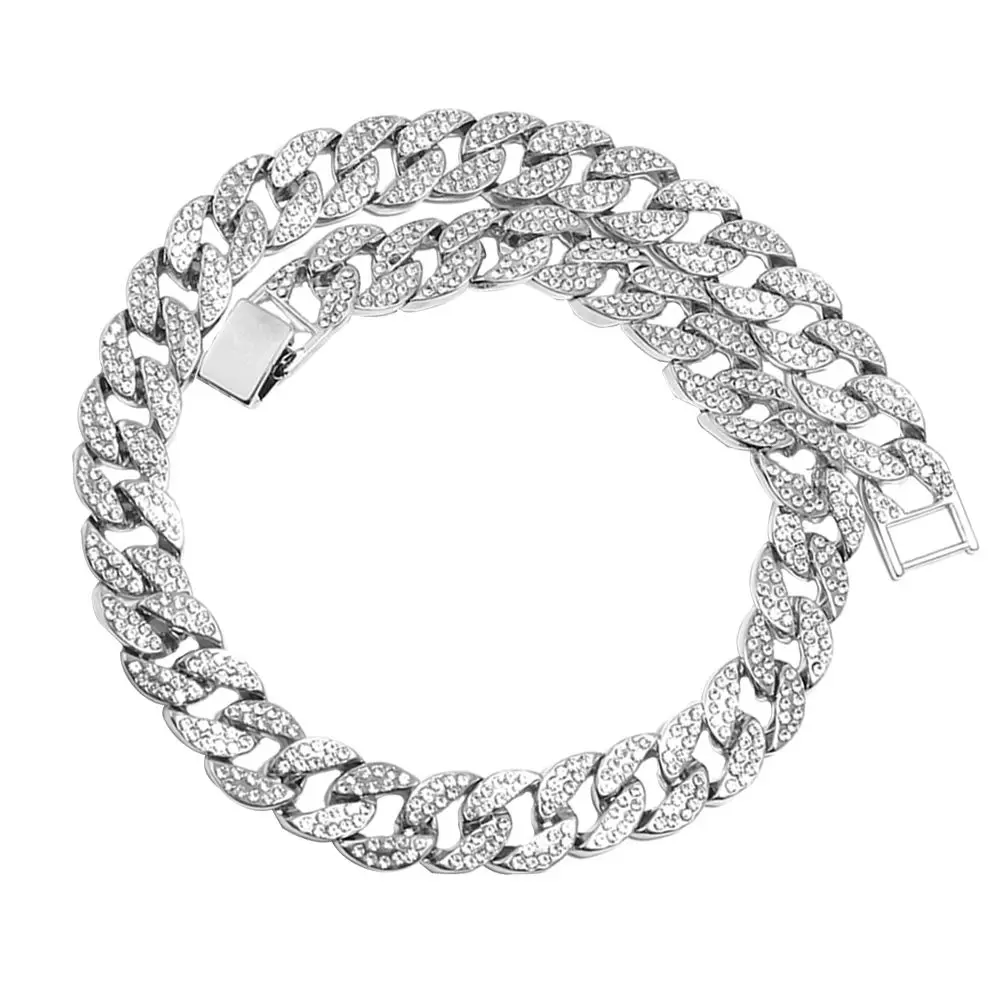 

Cuban Chain Necklace Alloy Fashion Choker Men Jewelry Hip Hop Accessories Unique Style Birthday Gift Valentine Decorative Easy