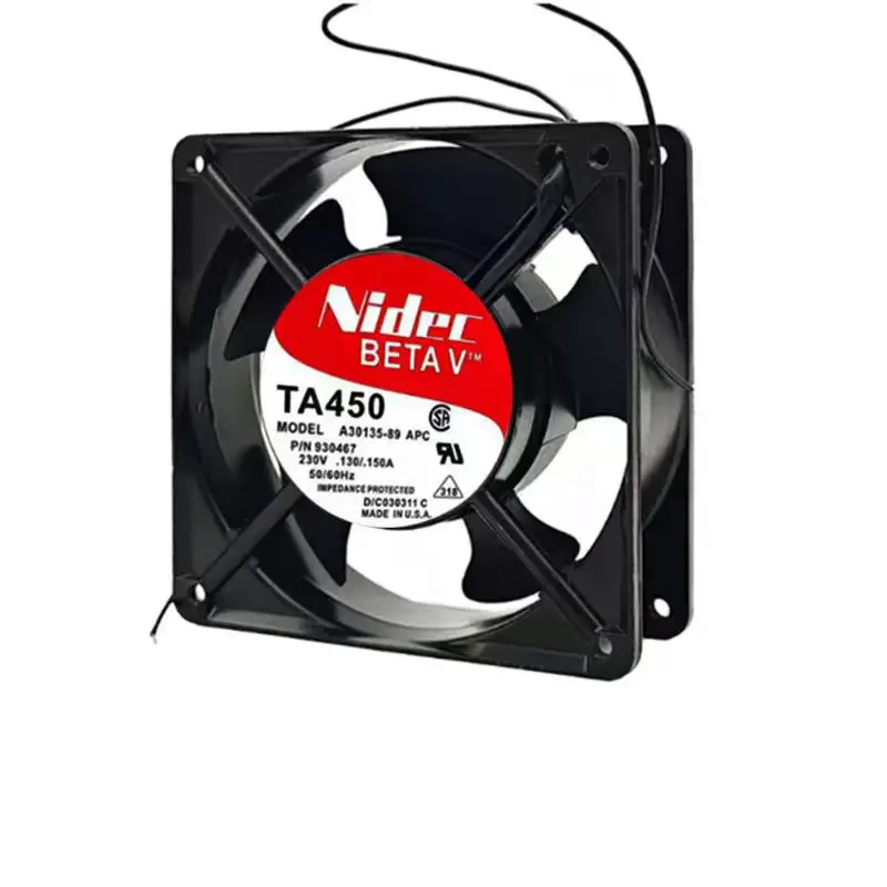 For TA450 A30135-89 AC 230V 0.13A/0.15A Industrial AC Axial Cooling Fan Equipment Ventilation Fan CSA UL