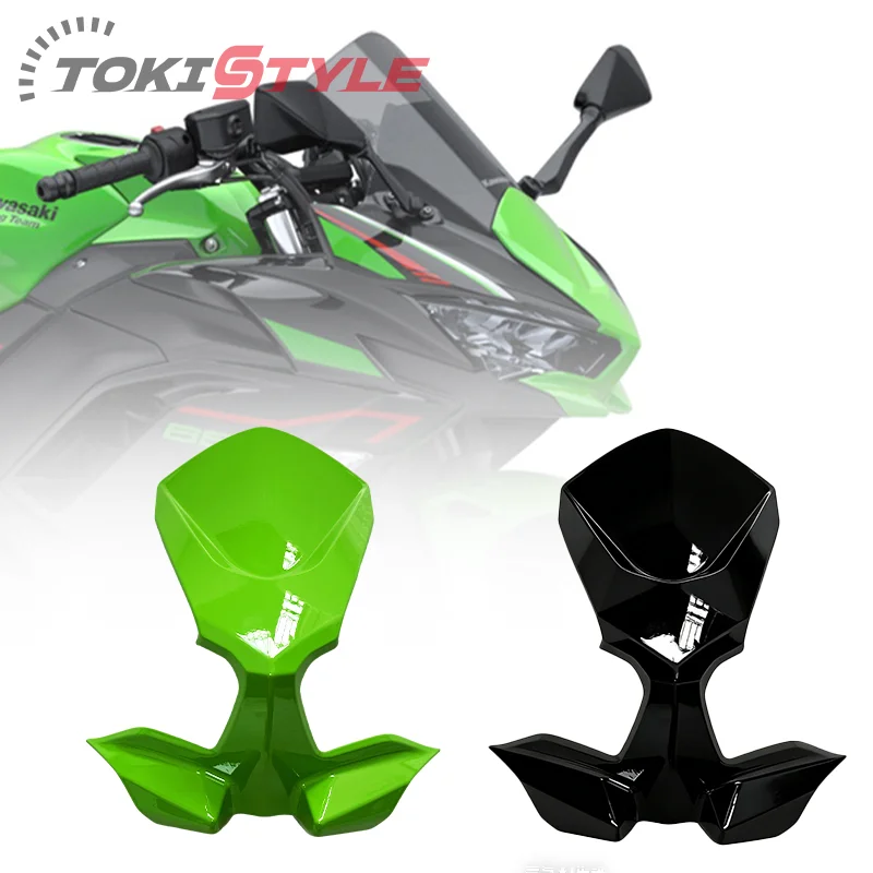 Motorcycle Front Head Cover Fairing Accessories Motorcycle Headlight Cowl Fishtail Panel For Kawasaki Ninja 650 2021 2022 2023