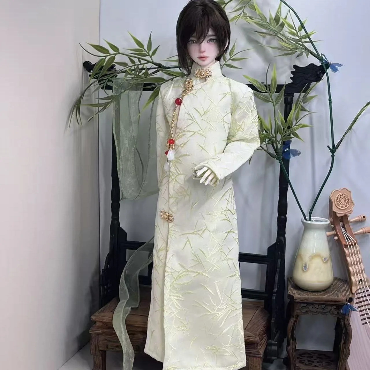 （customization 30day）BJD doll clothes suitable for 1/4  size white set clothes set doll accessories (2 points)
