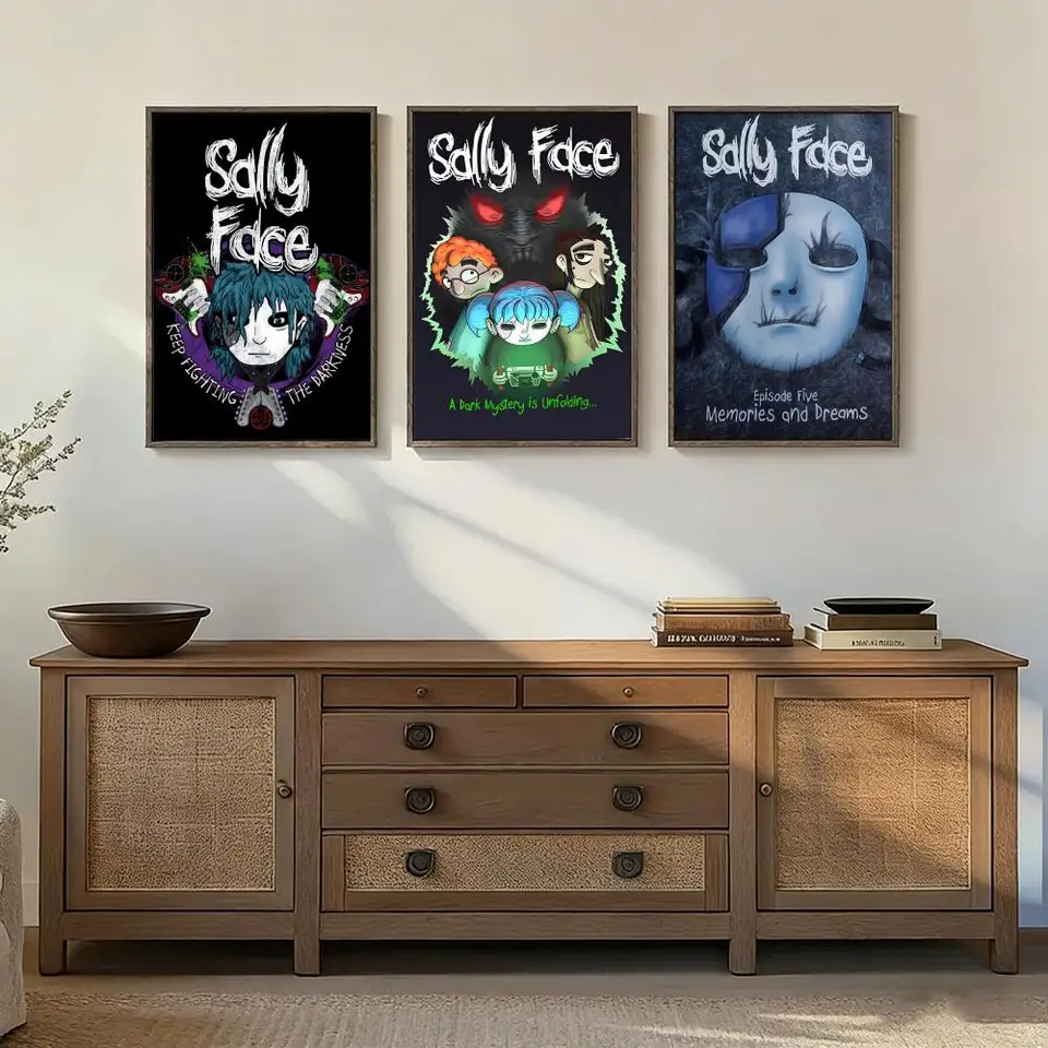 Game S-sally F-face Poster Wall Art Print Poster for Living Room