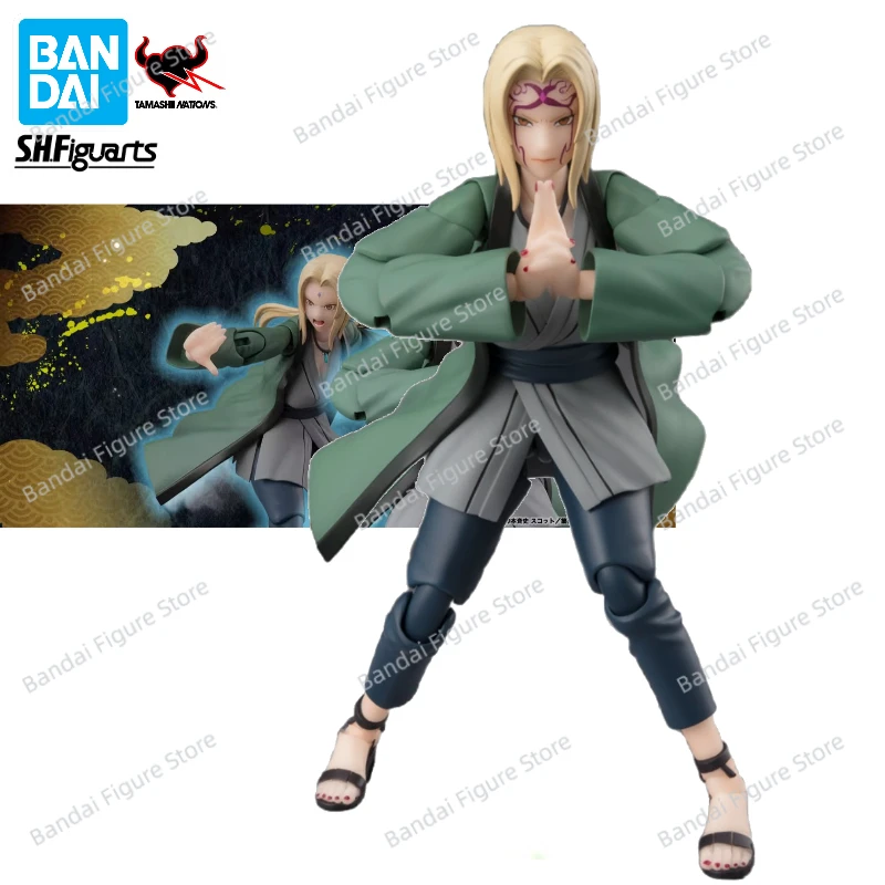 100% Original Bandai S.H.Figuarts SHF NARUTO Tsunade The Legendary Medical Ninja Anime Action Figure Toy Gift Model Collection