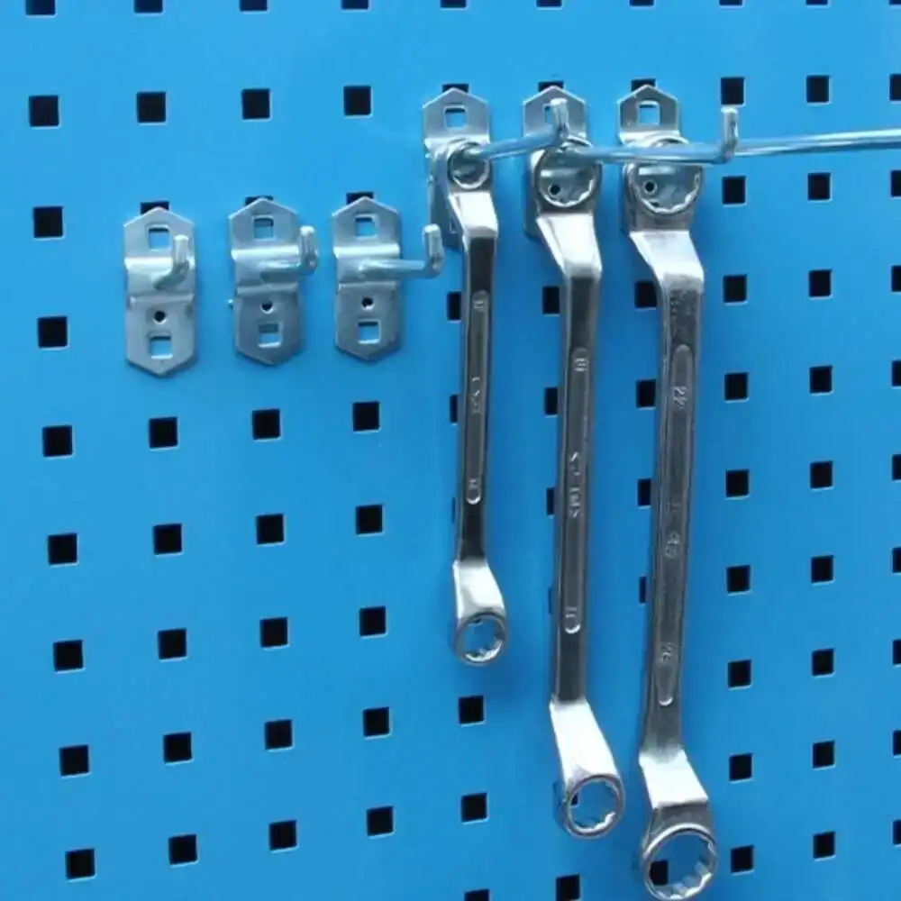 10PCS Wire Display Slatwall Hook Wall Shelf Mounting Screwdriver Hanging Board Hardware Tool Goods Organizer Hanger Arm Stem