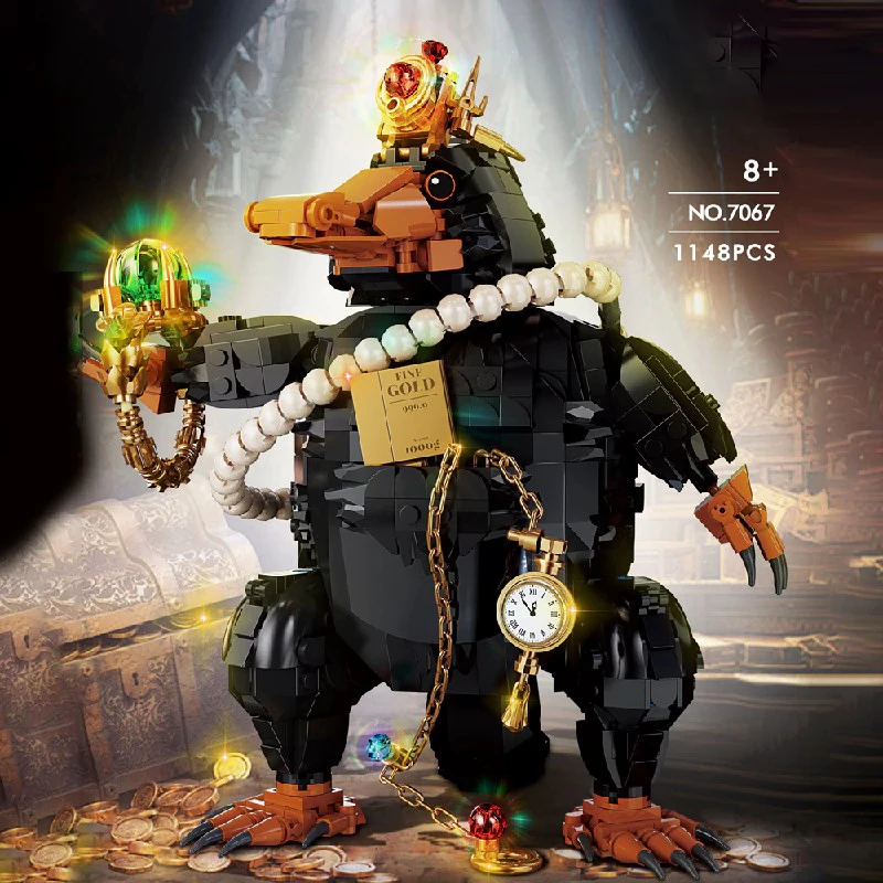 

Sniffing platypus building blocks, creative animal models, decorative toys, gifts suitable for children and adults 1148pcs