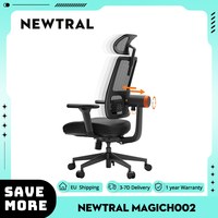 NEWTRAL MAGICH002 Ergonomic Chair Auto-Following Backrest, Adaptive Lower Back Support, 4D Armrest Recliner, 3 Positions to Lock