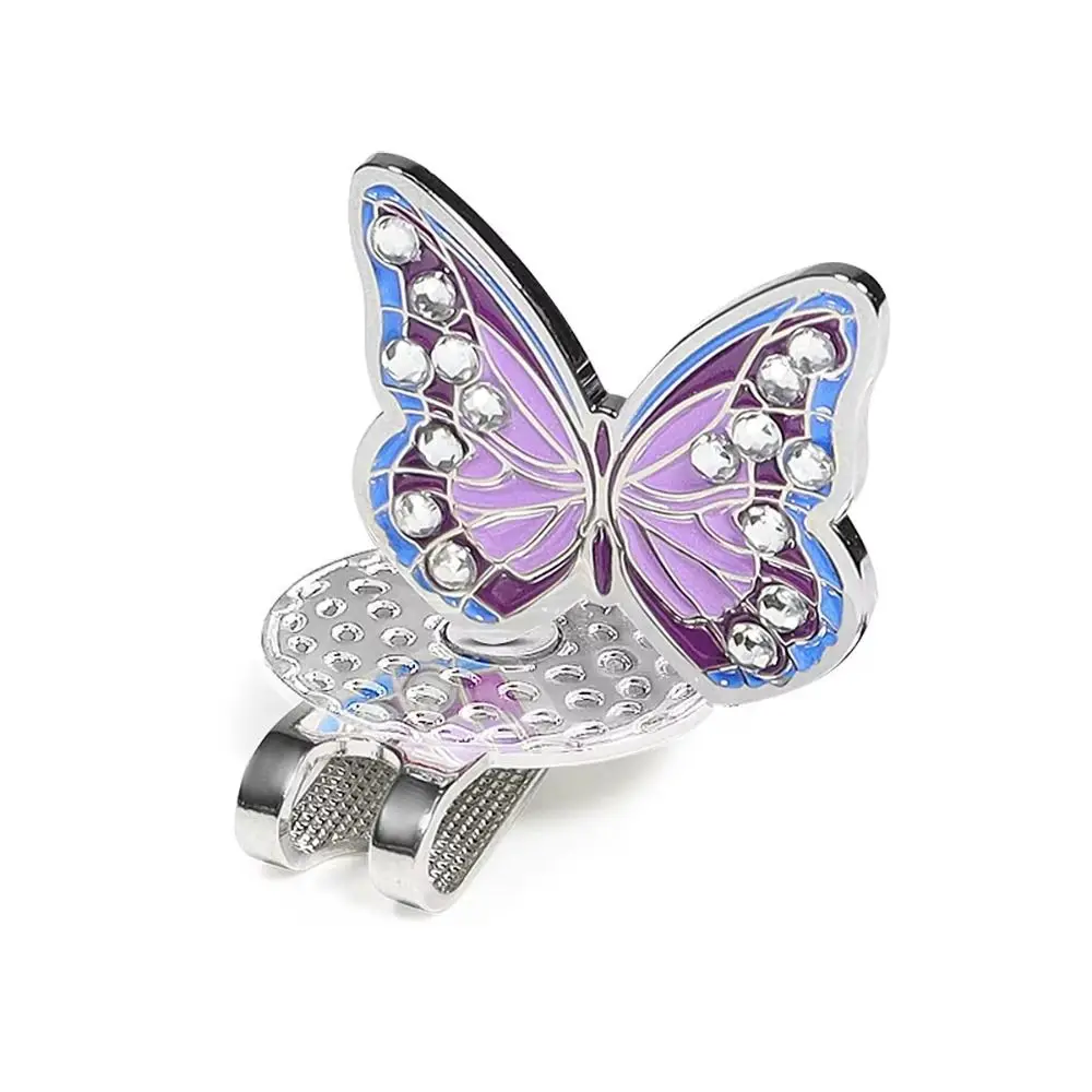 

Butterfly Shape Golf Cap Clip Magnetic Durable Metal Golf Ball Mark Decorative Ball Position Golf Hat Marker Men and Women