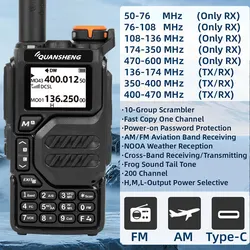 Quansheng-walkie-talkie portátil UV K5, Radio Am Fm bidireccional, estación de conmutación Amateur, conjunto inalámbrico, receptor de largo alcance