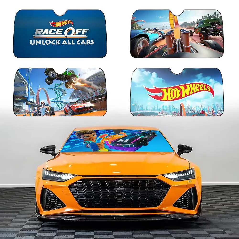 

Hot Wheels Racing Car SunShade Car Sunshade Covers Cover Universal Windscreen Folding Visor