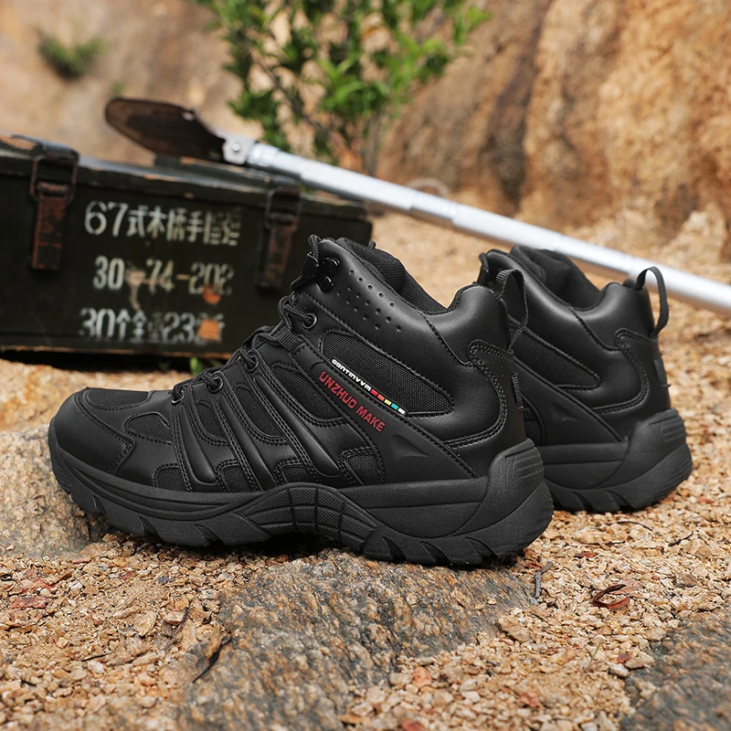 Męskie buty taktyczne, buty górskie, buty wojskowe, buty robocze do terenu pustynnego, buty ochronne, buty pustynne, botki, męskie buty outdoorowe do wędrówek, kamuflaż