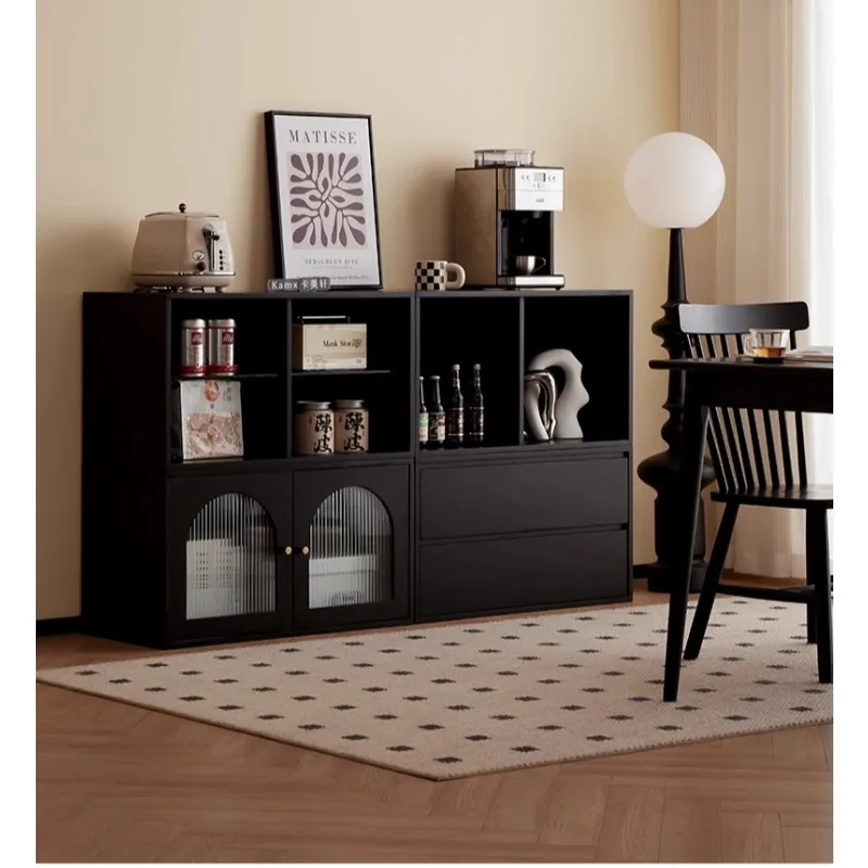 wood dining side cabinet with Drawer capaciousness locker for Living room Bedroom multi-functional Household storage cabinet