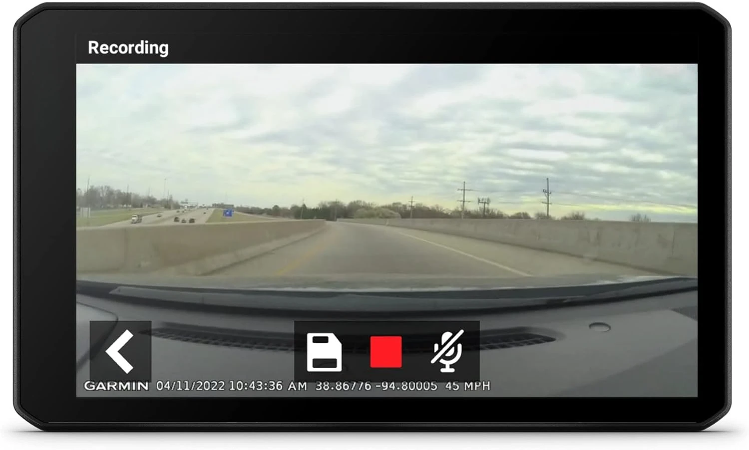 RV Cam 795, Large, Easy-to-Read 7” GPS RV Navigator, Built-in Dash Cam, Automatic Incident Detection, Custom RV Routing