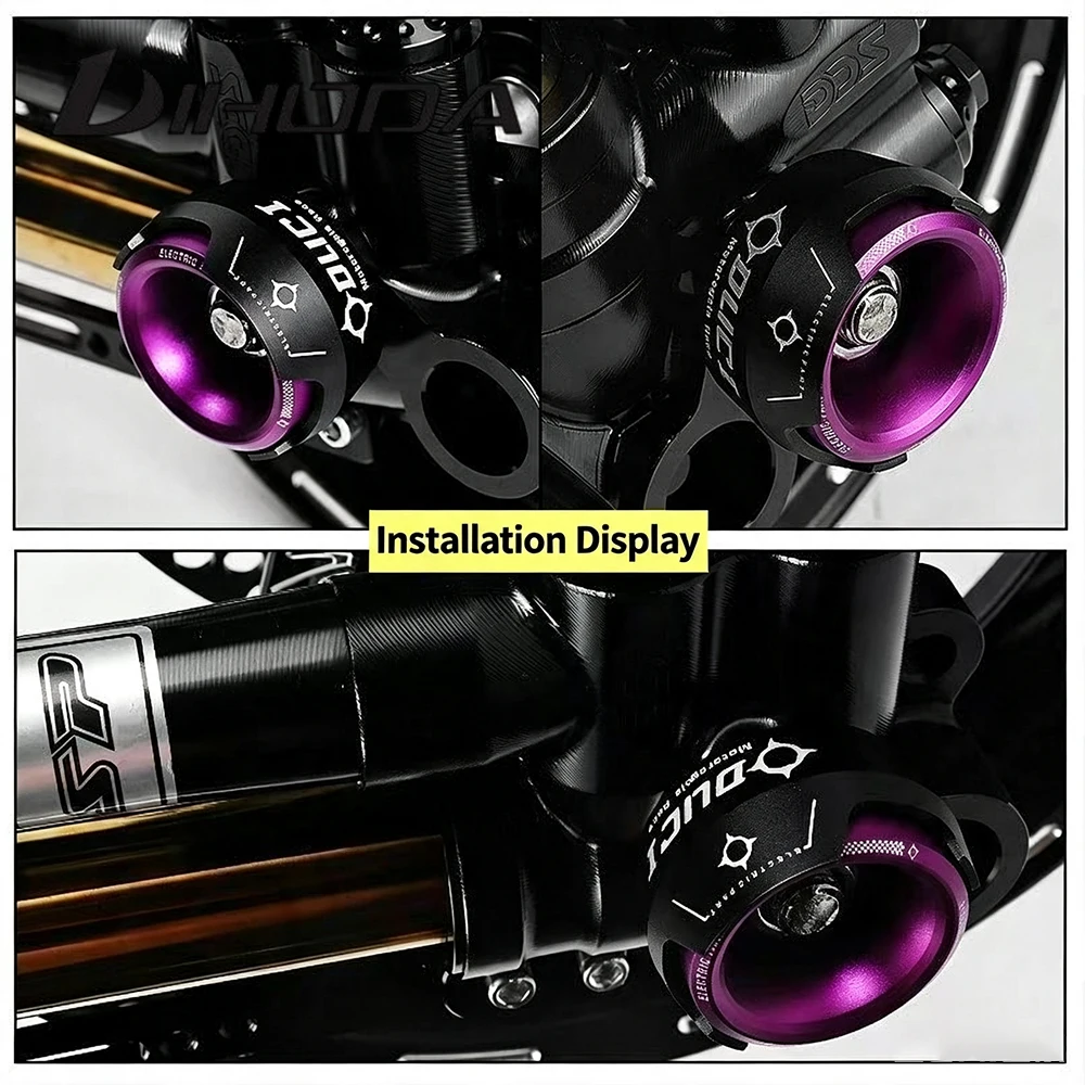Universal CNC Aluminum Front Fork Crash Slider Cup Motorcycle Anti-Fall Protector For Honda Yamaha Suzuki Kawasaki KTM BMW