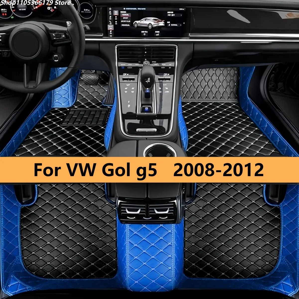 

Автомобильные коврики для VW Gol G5 2008-2012 годов выпуска, аксессуары для авто, роскошные кожаные коврики для ног, автомобильные ковры.