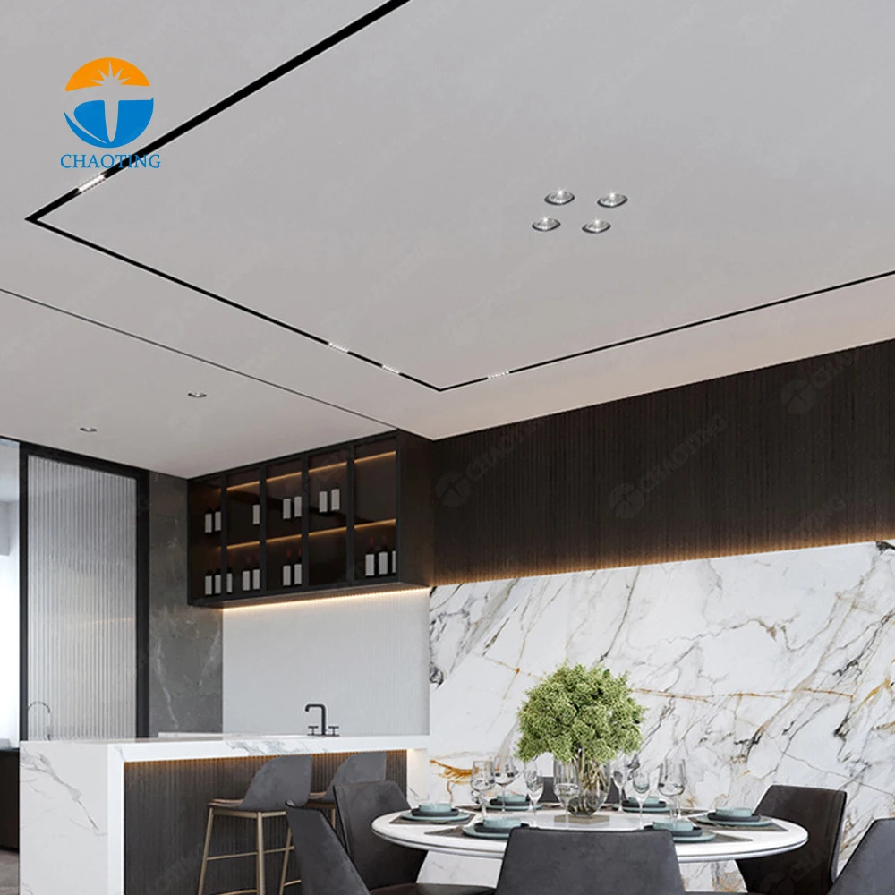 Flush Mounted 6W 12W 18W 20W 30W Magnetic COB Spot Light Recessed Magnet Track Light System LED Rail Lights Fixture