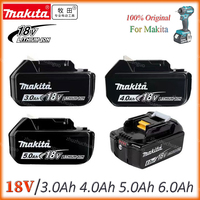 Makita Original 18V 6Ah 5Ah 4Ah 3Ah Li-Ion Rechargeable Battery 18v drill Replacement Batteries BL1830 BL1840 BL1850 BL1860B