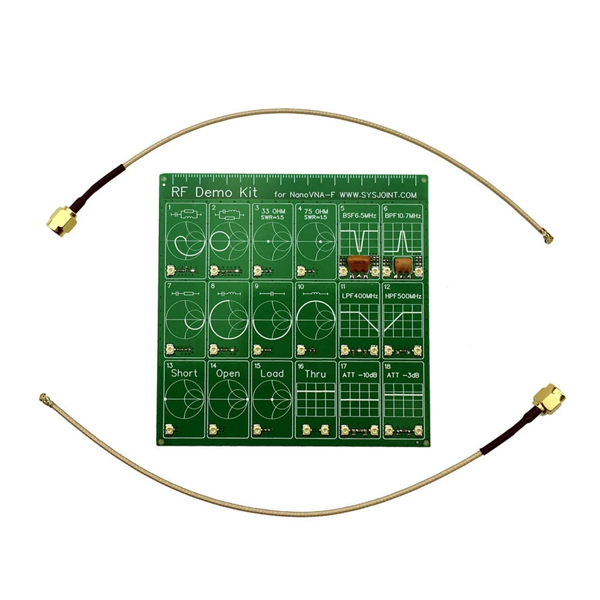 HOT RF Demo Kit NanoVNA-F RF Test Board HAM Vector Network Test