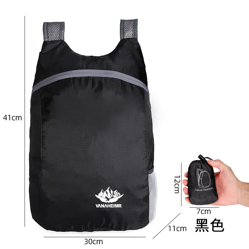 

2PCS New Multi Purpose Foldable Ultra Lightweight Outdoor Shoulder Travel Mountaineering Bag