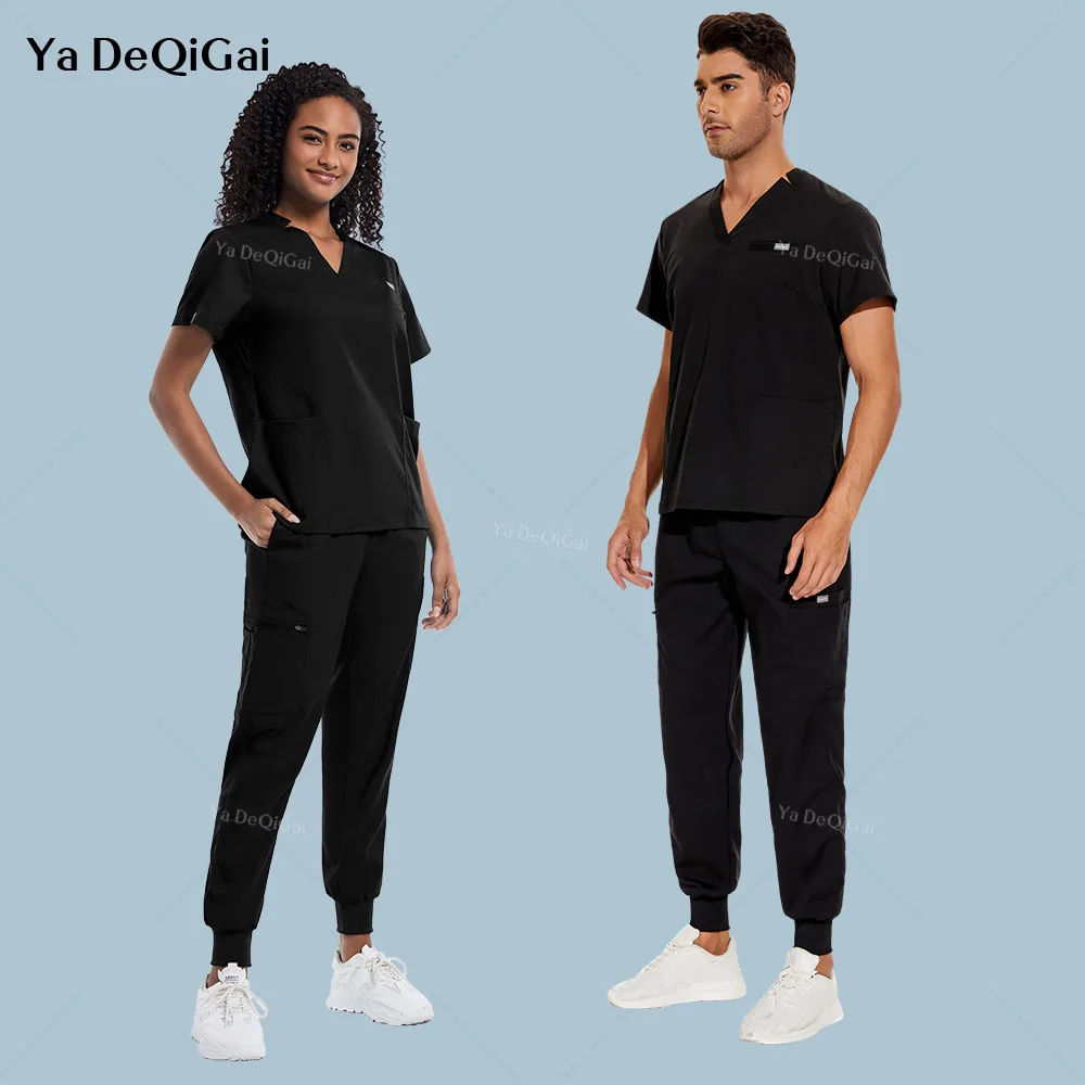 Unisex Uniformes Médicos para Homens e Mulheres, Medical Scrubs Sets, Clinicos Mujer, Vestidos Cirúrgicos, Beauty Clinic Lab Workwear, Nurse Accessories