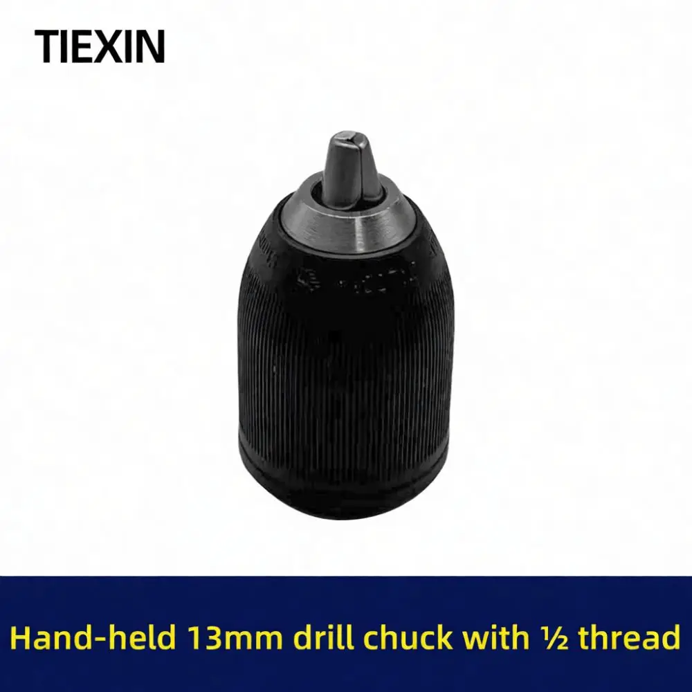 13mm Keyless Drill Chuck For Cordless Power Drill 1 2 Inch Thread Adapter Self Tightening Clamping Tool Metal Accessories