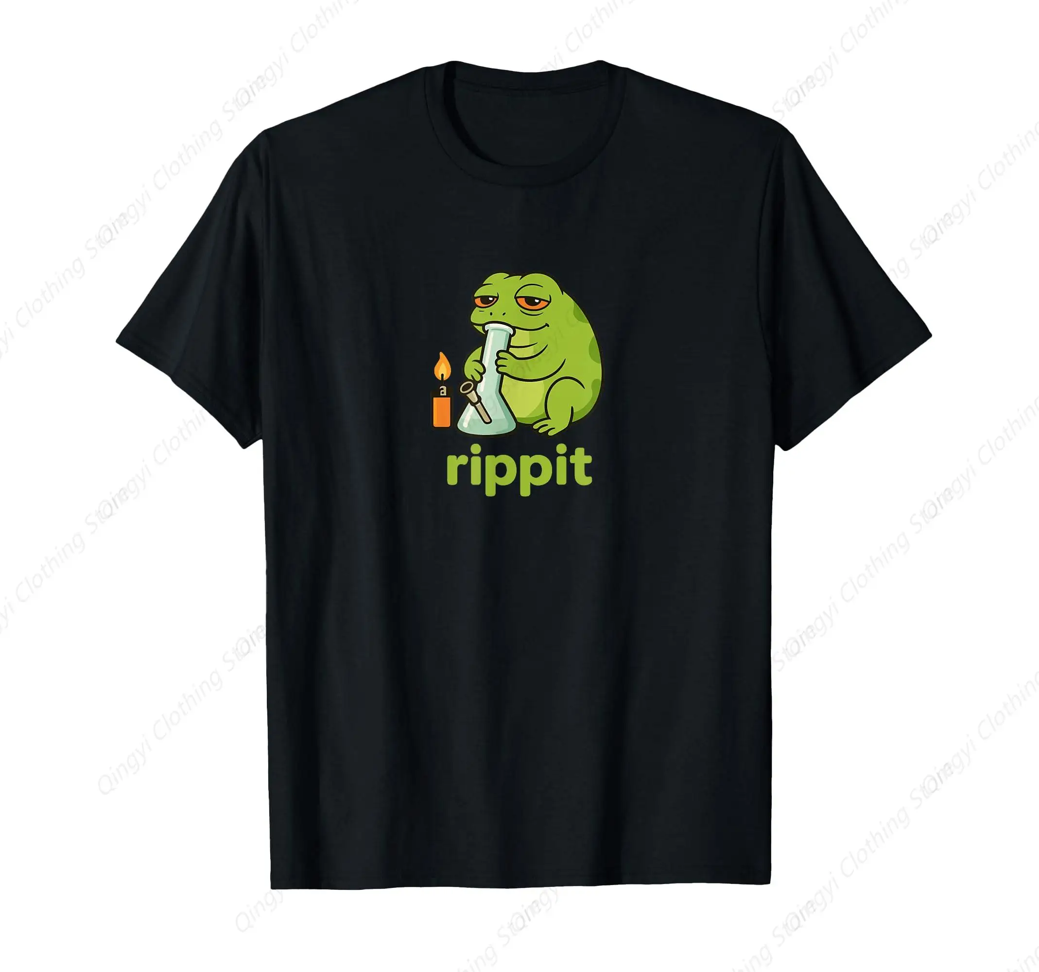 

Rippit Stoner Frog Bong Funny Weed Lover Cannabis 420 T-Shirt