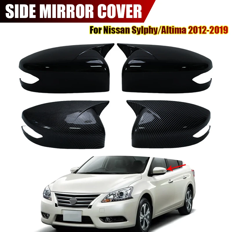 

For Nissan Sylphy Altima 2012-2019 Car Side Mirror Cover Embellishing Case Exterior Decoration
