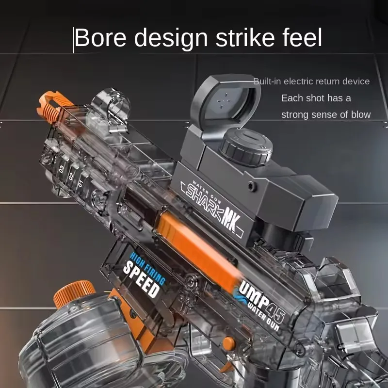 Pistole ad acqua elettriche per adulti Potente schizzo automatico Aspirazione d'acqua Blasters Estate Giocattolo da spiaggia all'aperto per regalo per bambini