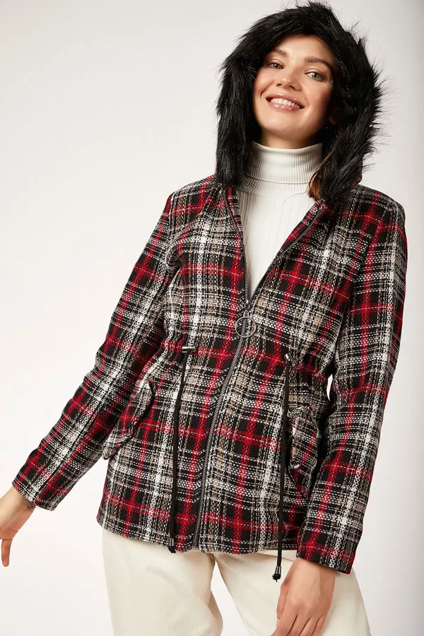 Plaid Stamp Coat Autumn Jacket Women 'S Winter Jacket Down Jacket Women 2021 Winter Coat Vest Куртка Женская