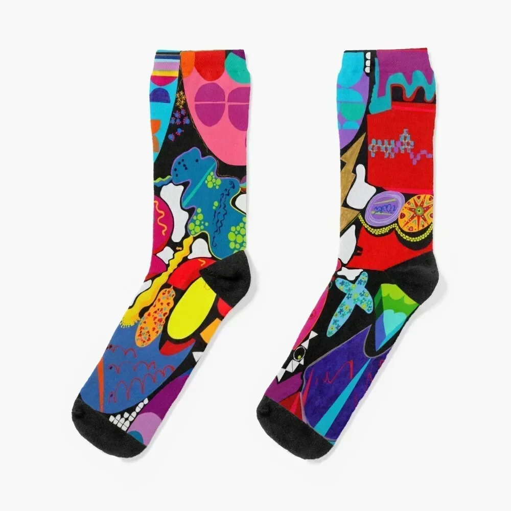 It's on the Tip of My Tongue - My Original Art Socks sports and leisure loose halloween bright garter Luxury Woman Socks Men's