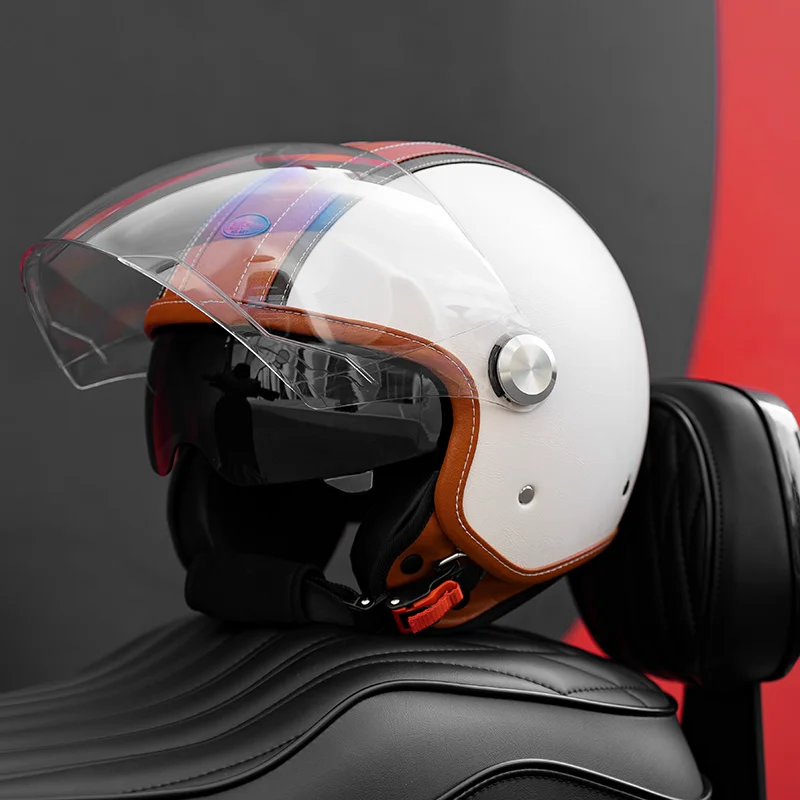 

Мотоциклетный шлем с открытым лицом Ultimate Comfort 3/4 с подушечками для щек унисекс и влагоотводящей подкладкой для поездок на большие расстояния