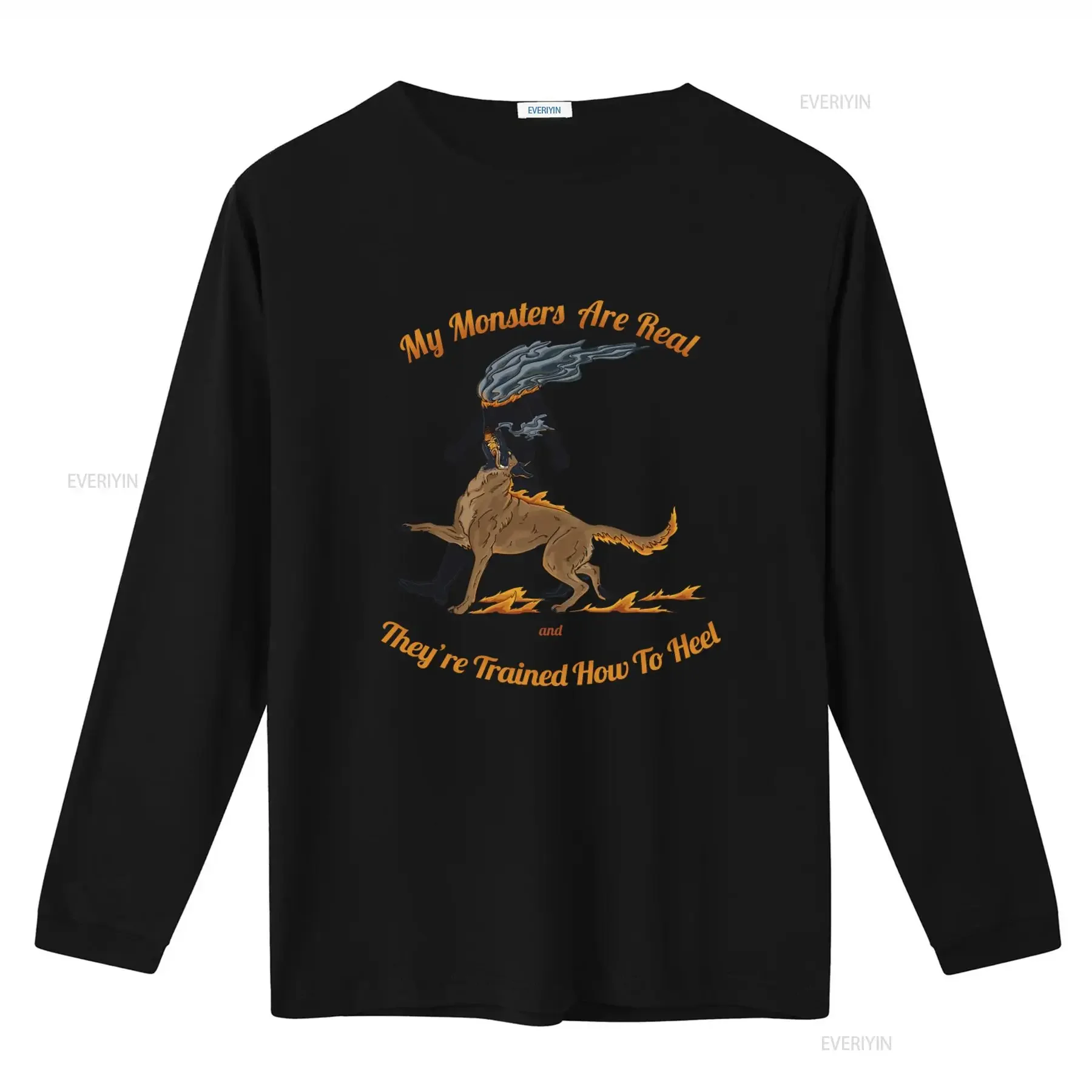My Monsters Are Real And They're Trained How To Heel T Shirt Dutch Shepherd Malinois Dog Trainer Design vintage Washed Soft