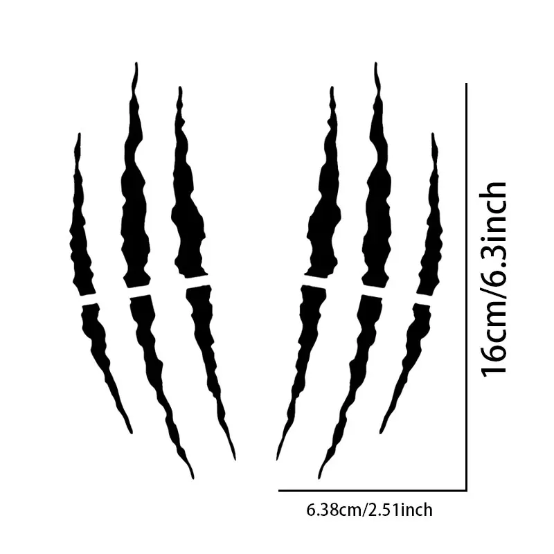 Personalized Monster Ghost Claw Motorcycle Stickers Waterproof Motorbike Front Fairing Racing Helmet Decorative Vinyl Decals image 2