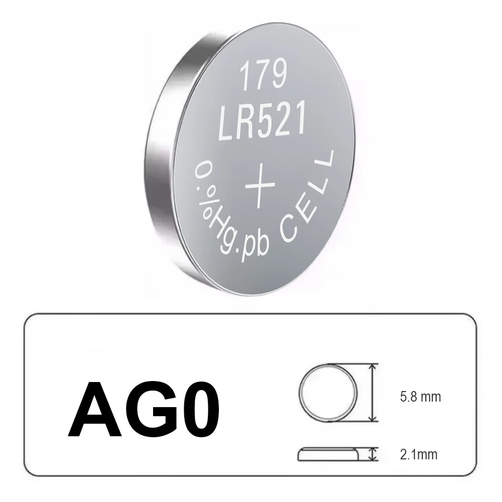 AG0 Alkaline Coin Battery Full Series Compatible Portable Replacement Power For Wrist Watch Small Household Electronic